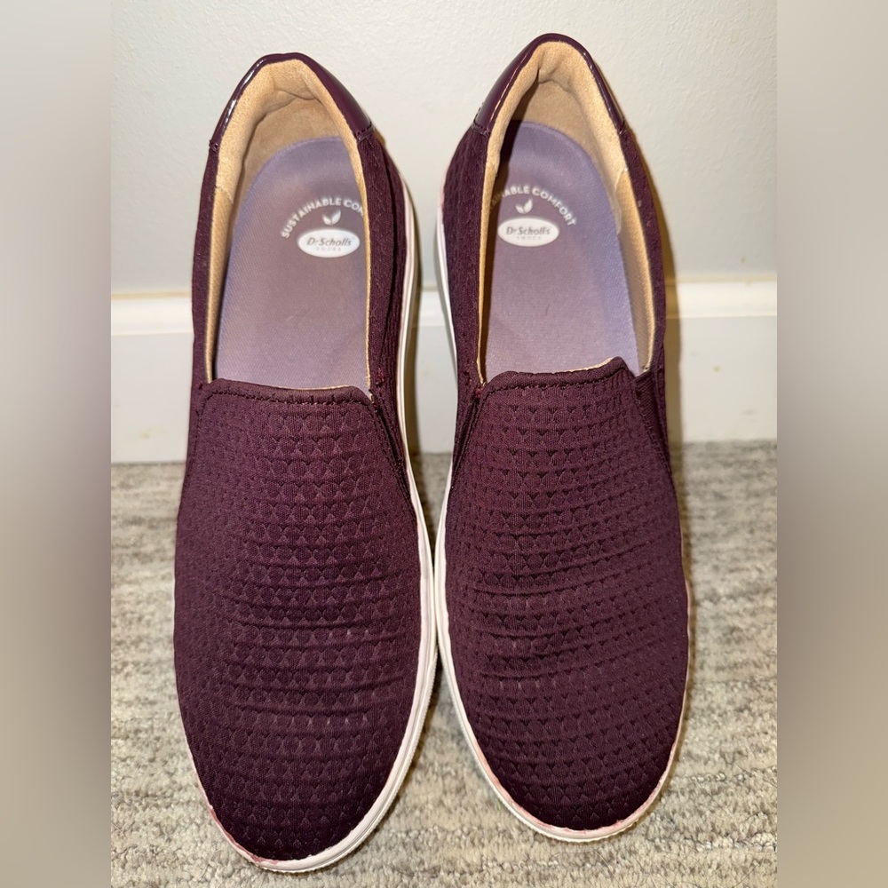 Dr. Scholl's Women's Burgundy Slip-On Sneakers